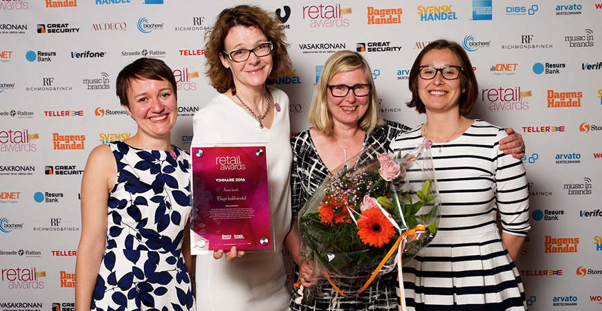 Grattis Eksjö bokhandel - Årets butik 2016!