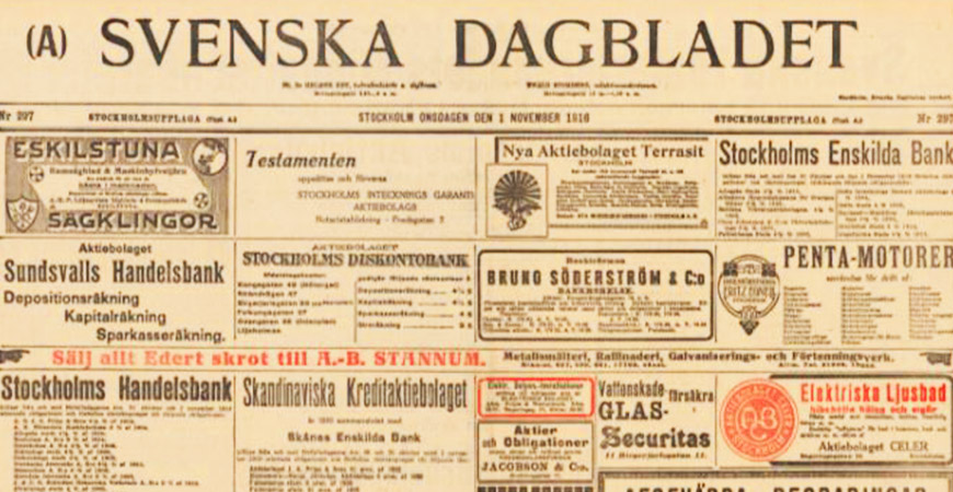 SvD öppnar upp sitt historiska arkiv