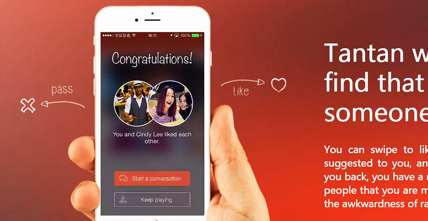 Tantan - halvsvensk dejtingapp i Kina