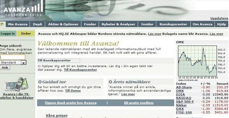 Nätmäklaren Avanza fyller myndigt