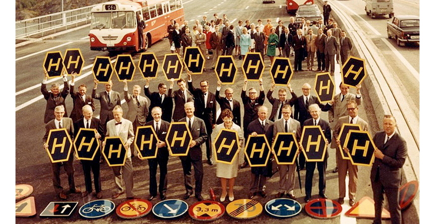 3 september är dagen H - Sverige får högertrafik