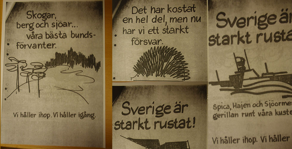 Kriget kommer – men först reklam!